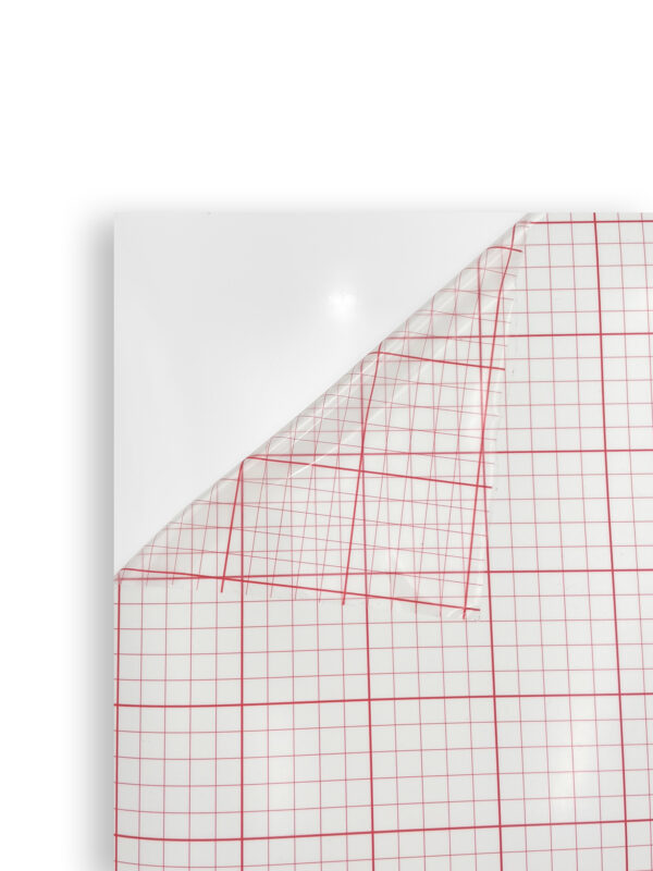 self-adhesive pvc - white - 120 cm - 0.35 mm - Image 2