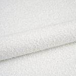bouclé white fabric
