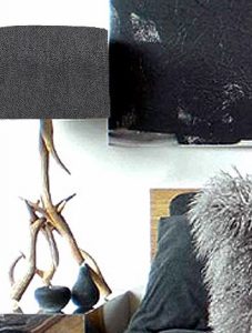 Faux leather seal fur
