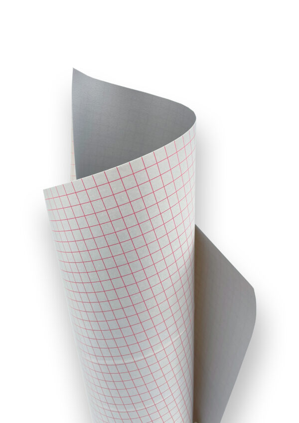 self-adhesive pvc - silver - 0.30 mm -147 cm